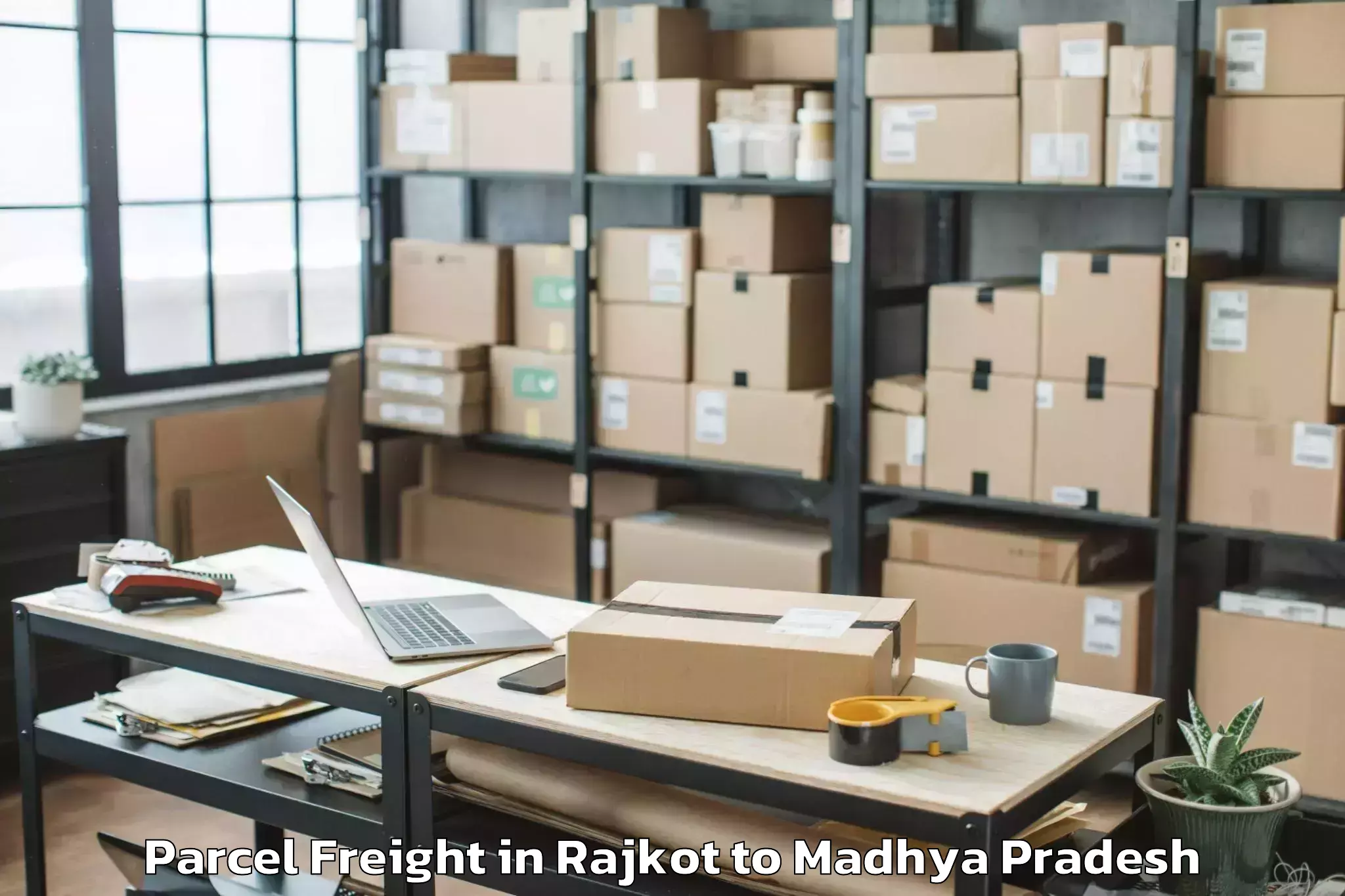 Easy Rajkot to Jobat Parcel Freight Booking